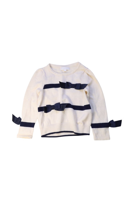 A White Knit Sweaters from Nicholas & Bears in size 2T for girl. (Front View)