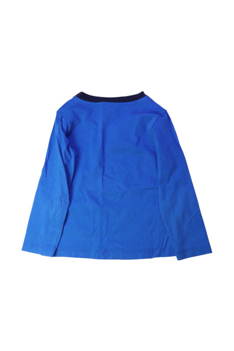A Blue Long Sleeve T Shirts from Petit Bateau in size 4T for boy. (Back View)