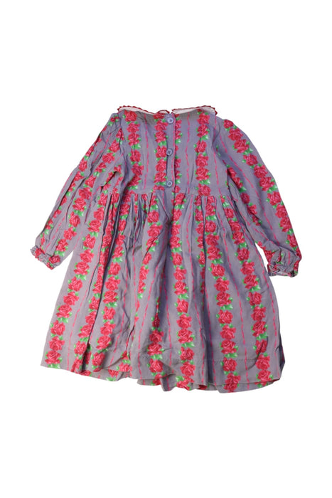 A Pink Long Sleeve Dresses from Rachel Riley in size 2T for girl. (Back View)