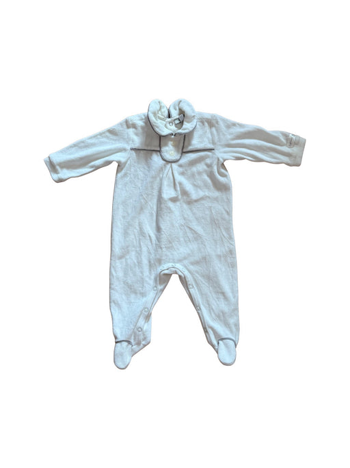 A White Long Sleeve Jumpsuits from Armani in size 3-6M for neutral. (Front View)