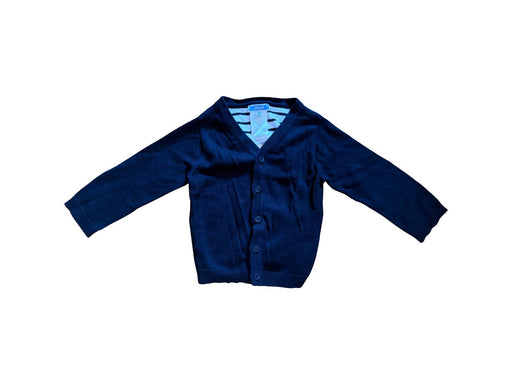 A Navy Cardigans from Jacadi in size 12-18M for neutral. (Front View)