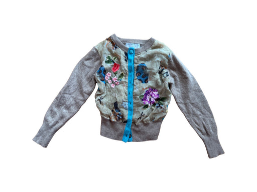 A Blue Cardigans from Essentiel Antwerp in size 6T for girl. (Front View)