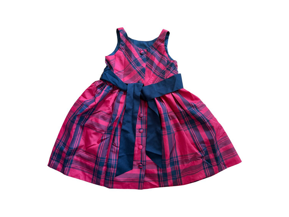 A Red Sleeveless Dresses from Polo Ralph Lauren in size 3T for girl. (Back View)