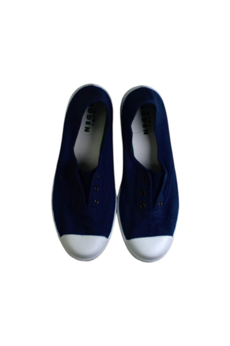 A Navy Slip Ons from Boden in size 10Y for neutral. (Back View)