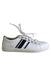A White Sneakers from Geox in size 9Y for girl. (Front View)