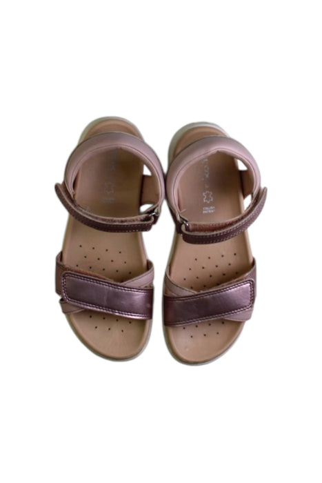 A Metallic Sandals from Geox in size 7Y for girl. (Back View)