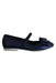 A Navy Flats from Geox in size 9Y for girl. (Front View)
