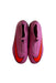 A Pink Cleats/Soccer Shoes from Nike in size 12Y for girl. (Back View)
