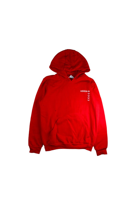 A Red Hooded Sweatshirts from Adidas in size 14Y for neutral. (Front View)
