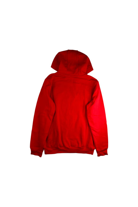 A Red Hooded Sweatshirts from Adidas in size 14Y for neutral. (Back View)