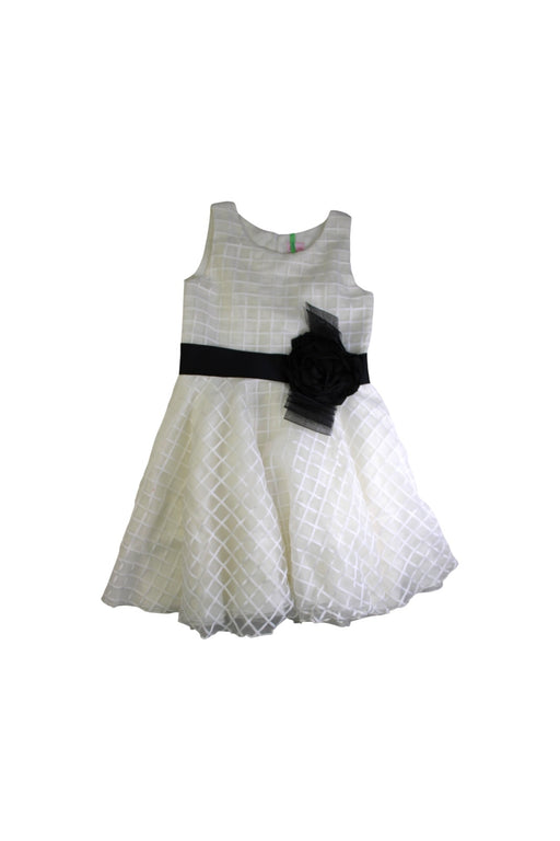 A White Sleeveless Dresses from Zoe Ltd in size 14Y for girl. (Front View)