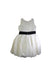 A White Sleeveless Dresses from Zoe Ltd in size 14Y for girl. (Back View)