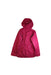 A Pink Rain Jackets from Patagonia in size 12Y for girl. (Back View)