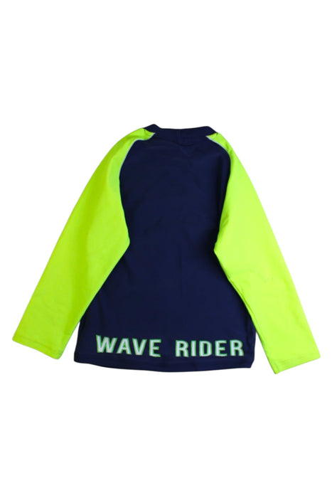A Navy Rash Guards from Sunuva in size 3T for boy. (Back View)