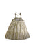 A Gold Sleeveless Dresses from Crewcuts in size 8Y for girl. (Back View)