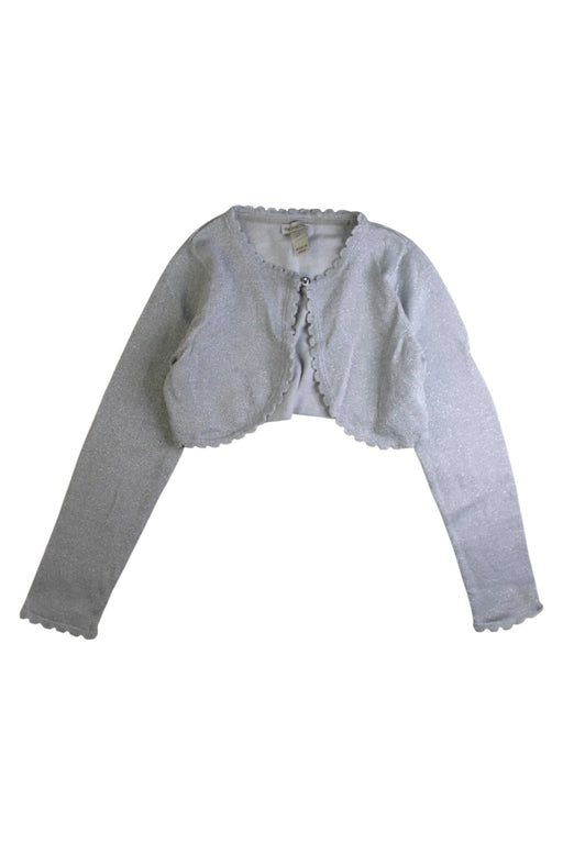 A Silver Cardigans from Monsoon in size 7Y for girl. (Front View)