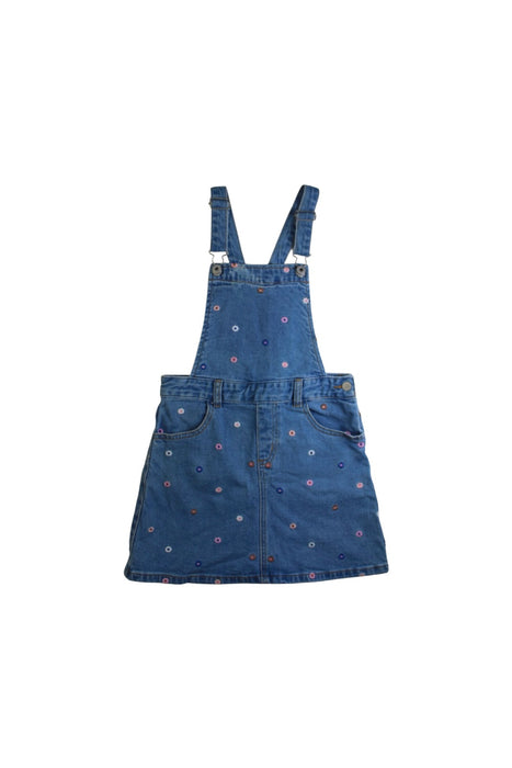A Blue Overall Dresses from Seed in size 8Y for girl. (Front View)