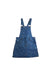 A Blue Overall Dresses from Seed in size 8Y for girl. (Front View)