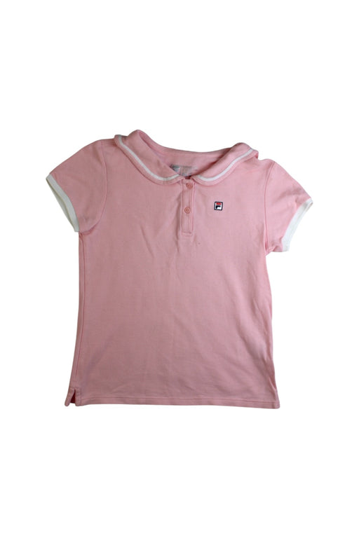 A Pink Short Sleeve Polos from Fila in size 7Y for girl. (Front View)
