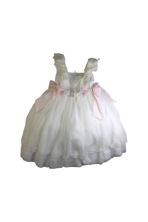A White Sleeveless Dresses from Nicholas & Bears in size 4T for girl. (Front View)
