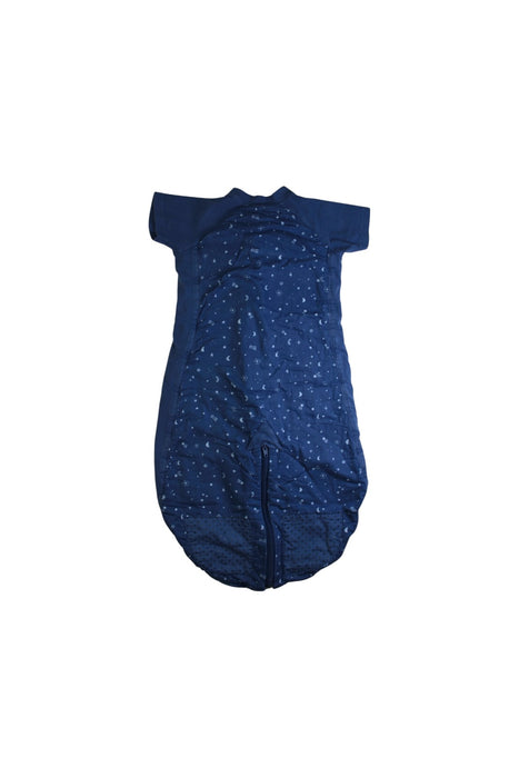 A Navy Sleepsacs from ErgoPouch in size 3-6M for boy. (Back View)