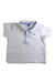A White Short Sleeve Polos from Janie & Jack in size 6-12M for boy. (Front View)