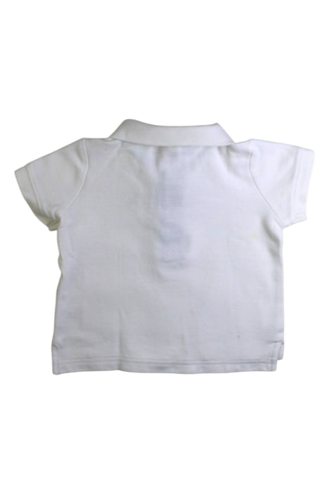 A White Short Sleeve Polos from Janie & Jack in size 6-12M for boy. (Back View)