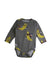 A Grey Long Sleeve Bodysuits from Mini Rodini in size 3-6M for boy. (Front View)