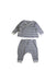 A Navy Pants Sets from Petit Bateau in size 3-6M for boy. (Front View)