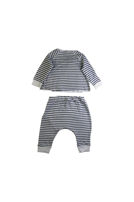 A Navy Pants Sets from Petit Bateau in size 3-6M for boy. (Back View)