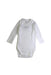 A White Long Sleeve Bodysuits from Petit Bateau in size 3-6M for boy. (Front View)