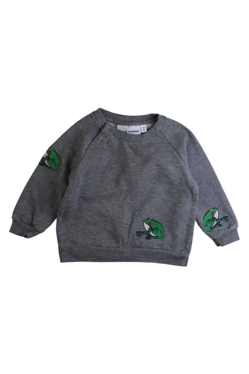 A Grey Crewneck Sweatshirts from Mini Rodini in size 3-6M for boy. (Front View)