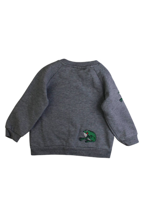 A Grey Crewneck Sweatshirts from Mini Rodini in size 3-6M for boy. (Back View)