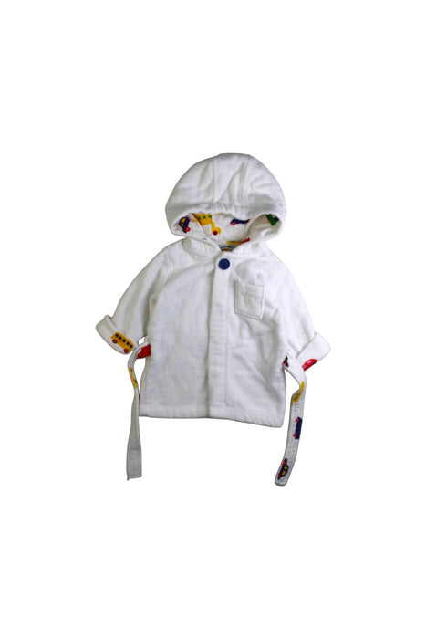 A White Bathrobes from Marimekko in size 12-18M for boy. (Front View)