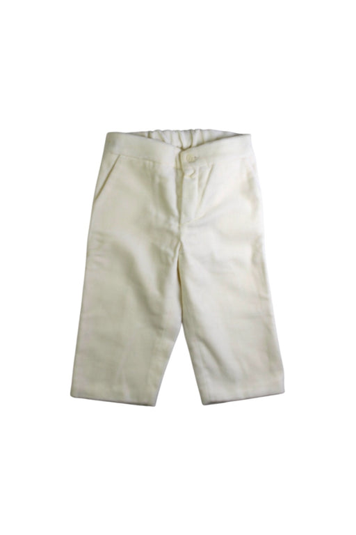 A Ivory Dress Pants from La Stupenderia in size 6-12M for boy. (Front View)