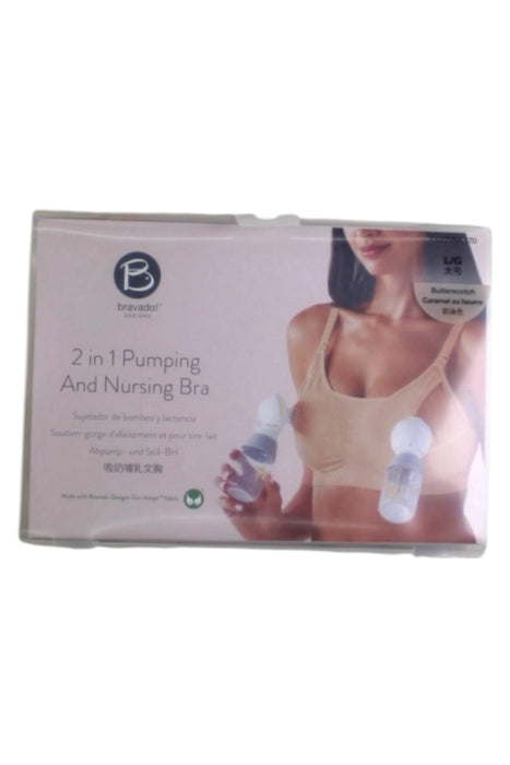 A Beige Maternity Support from Bravado in size Maternity-L for maternity. (Front View)