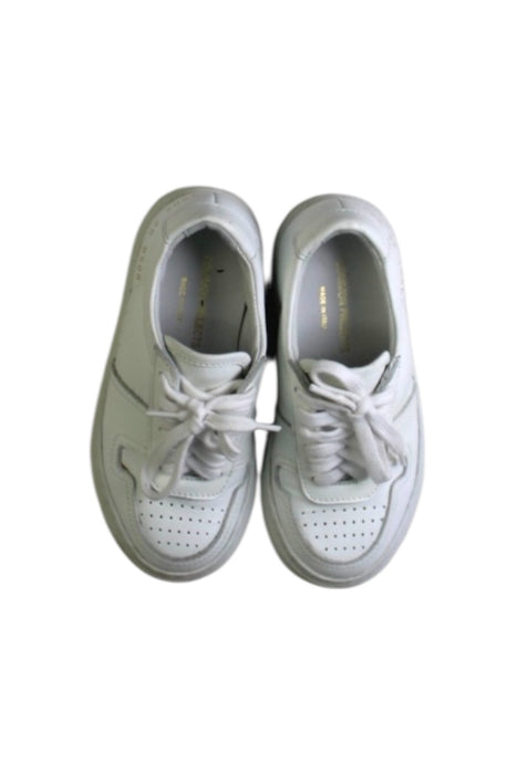 A White Sneakers from Common Projects in size 3T for boy. (Back View)