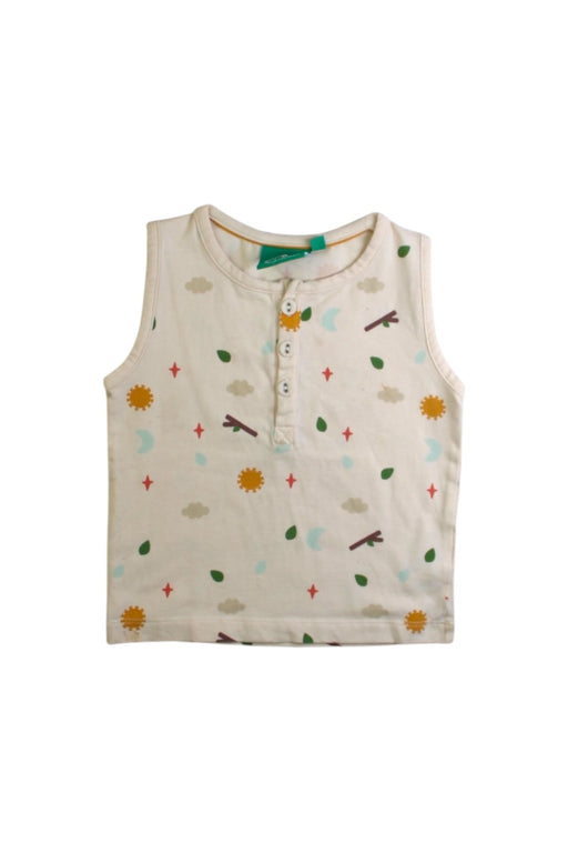 A Beige Sleeveless Shirts from Little Green Radicals in size 18-24M for neutral. (Front View)