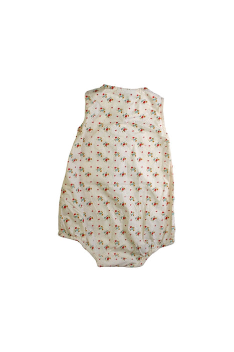 A Beige Sleeveless Rompers from Little Green Radicals in size 18-24M for girl. (Back View)