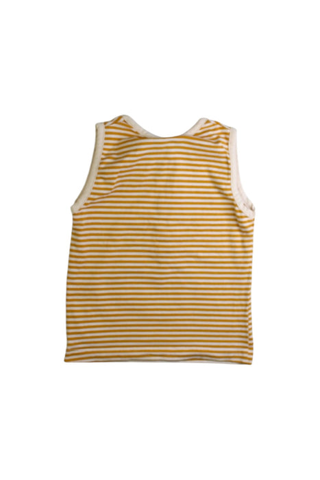 A Yellow Sleeveless Tops from Little Green Radicals in size 18-24M for neutral. (Back View)