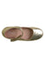 A Gold Flats from Jacadi in size 9Y for girl. (Front View)