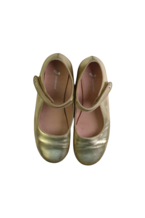 A Gold Flats from Jacadi in size 9Y for girl. (Back View)