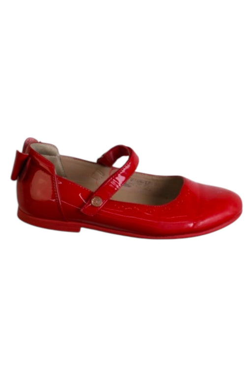 A Red Flats from Dr. Kong in size 7Y for girl. (Front View)