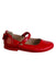 A Red Flats from Dr. Kong in size 7Y for girl. (Front View)