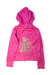 A Pink Hooded Sweatshirts from Juicy Couture in size 7Y for neutral. (Front View)