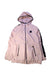 A Pink Puffer/Quilted Jackets from Moncler in size 12Y for girl. (Front View)