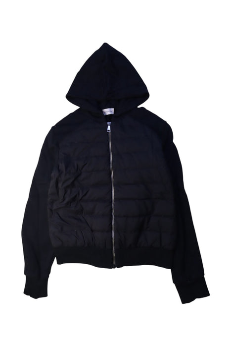 A Black Puffer/Quilted Jackets from Moncler in size 12Y for boy. (Front View)