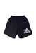A Black Shorts from Adidas in size 12Y for neutral. (Front View)
