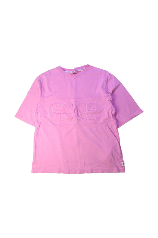 A Pink Short Sleeve T Shirts from GCDS in size 14Y for girl. (Front View)