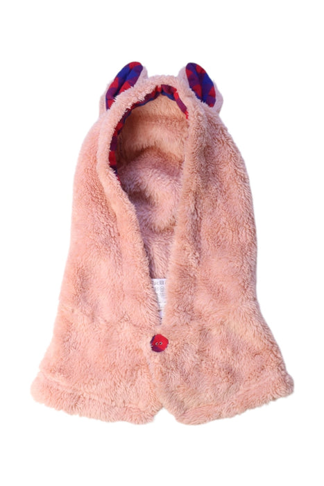 A Peach Winter Hats from Ragmart in size 5T for girl. (Front View)